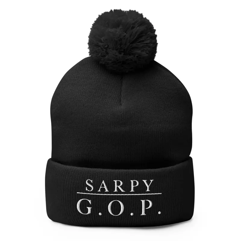 SarpyGOP Pom Stocking Cap